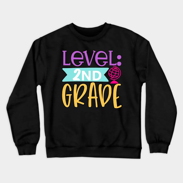 Level 2nd Grade Crewneck Sweatshirt by Pixel Poetry